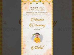 Mundan Ceremony Invitation Video